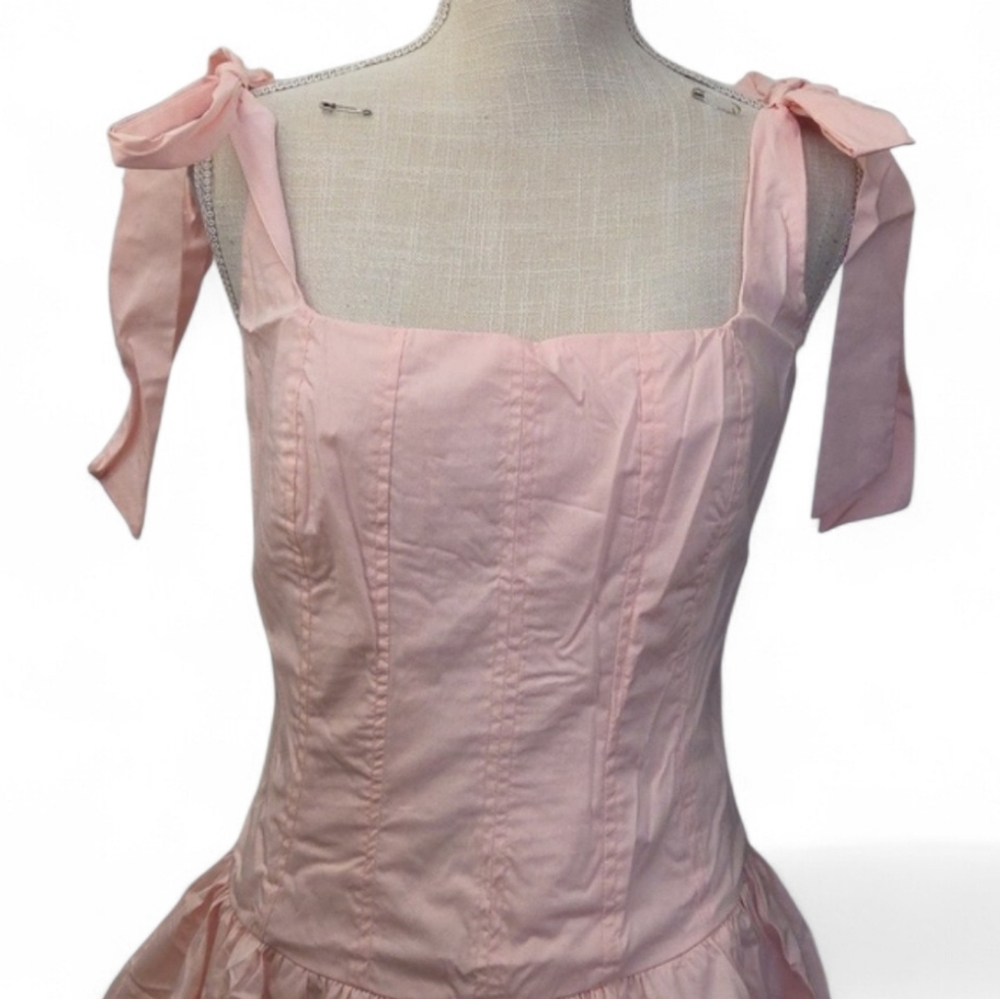 Lush Tie Strap Bubble Dress - Picture 3 of 7